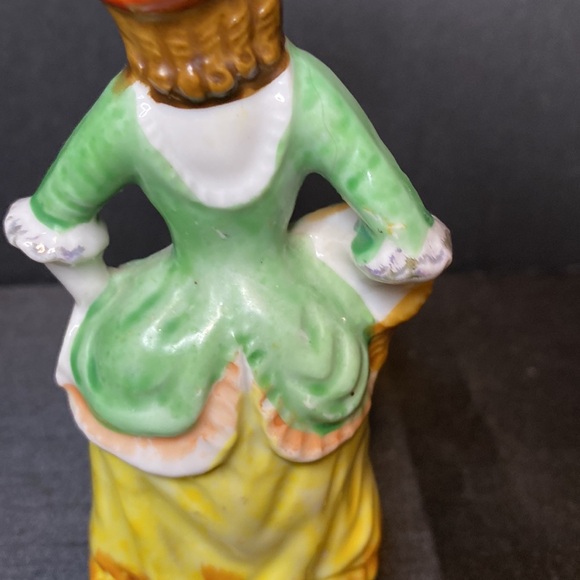 Hand Painted Japan Porcelain Woman Figurine - Picture 6 of 8